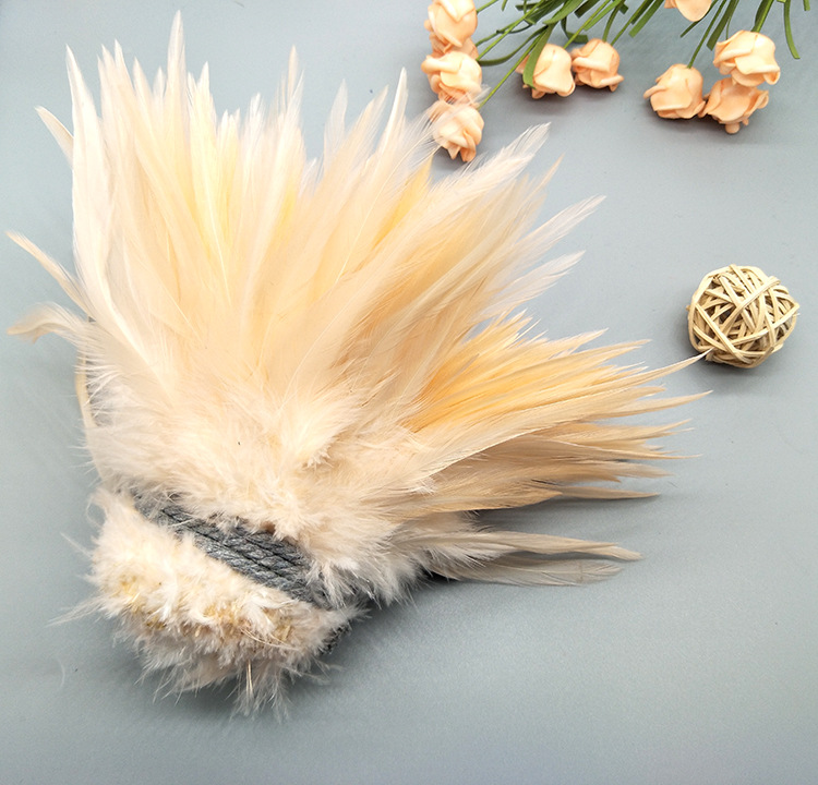 We offer a large supply of 5-6 inch white chicken feather accessories for decorating dreamcatchers, cap flowers, corsages, and DIY colorful feathers pic 30