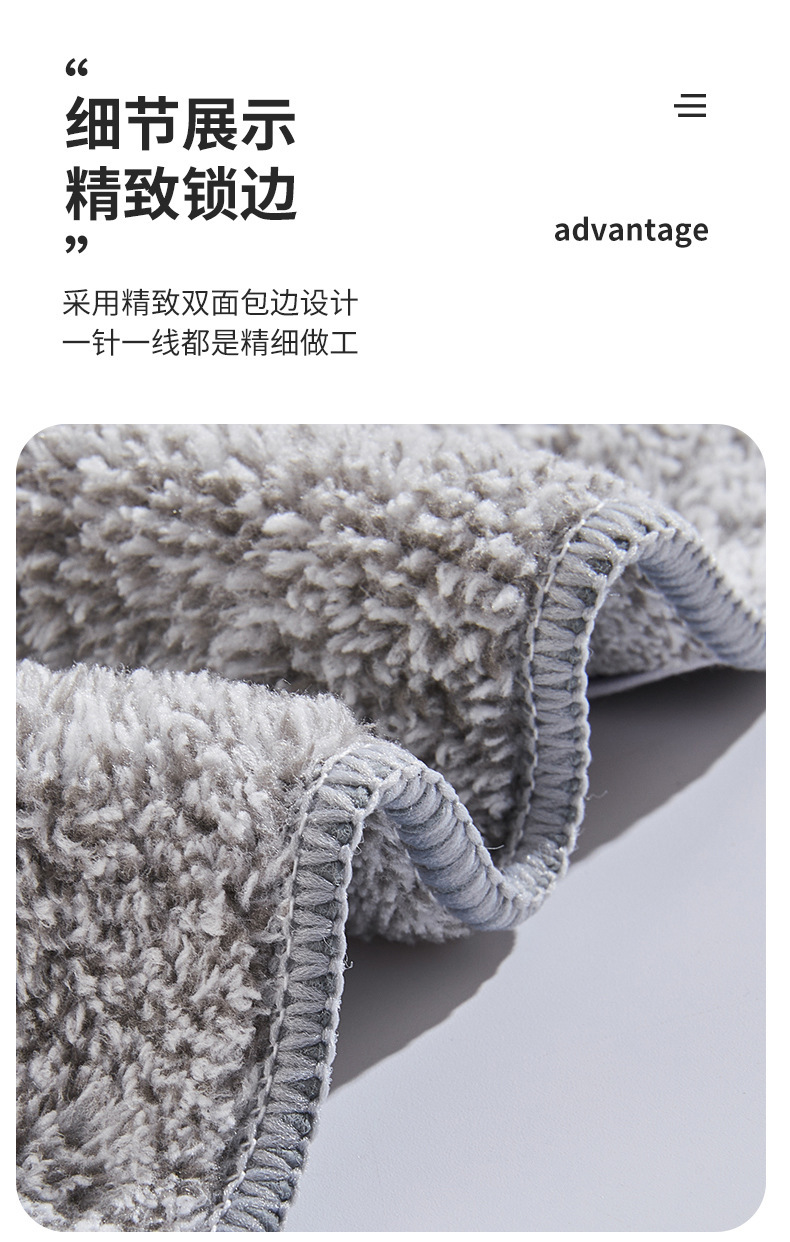 厚竹炭洗碗布竹纤维洗碗巾不沾油家用厨房清洁去油抹布吸水不掉毛详情12