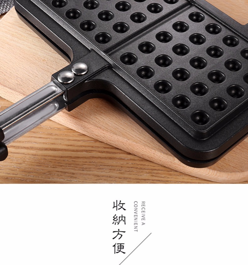 华夫饼烤盘模具燃气灶电磁炉通用三明治华夫饼锅烤盘waffle maker详情12