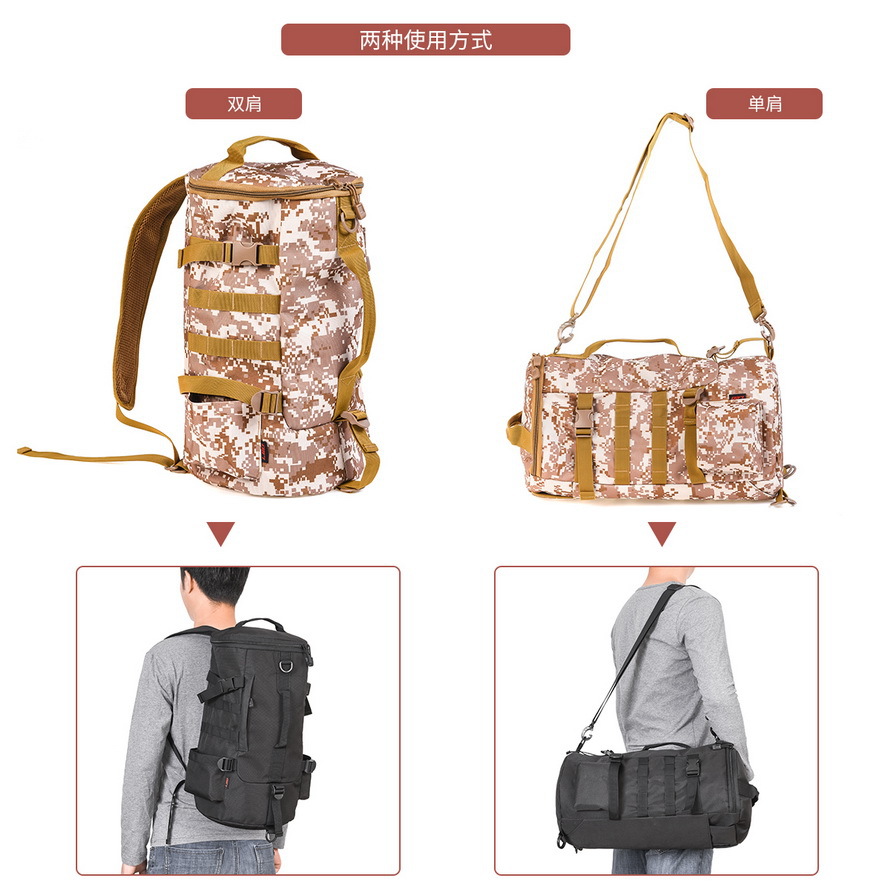 28085 LEO [Cylindrical Fishing Gear Backpack] Cylindrical Fishing rod Bag, Lull Outdoor Crossbody bag Export wholesale pic 22