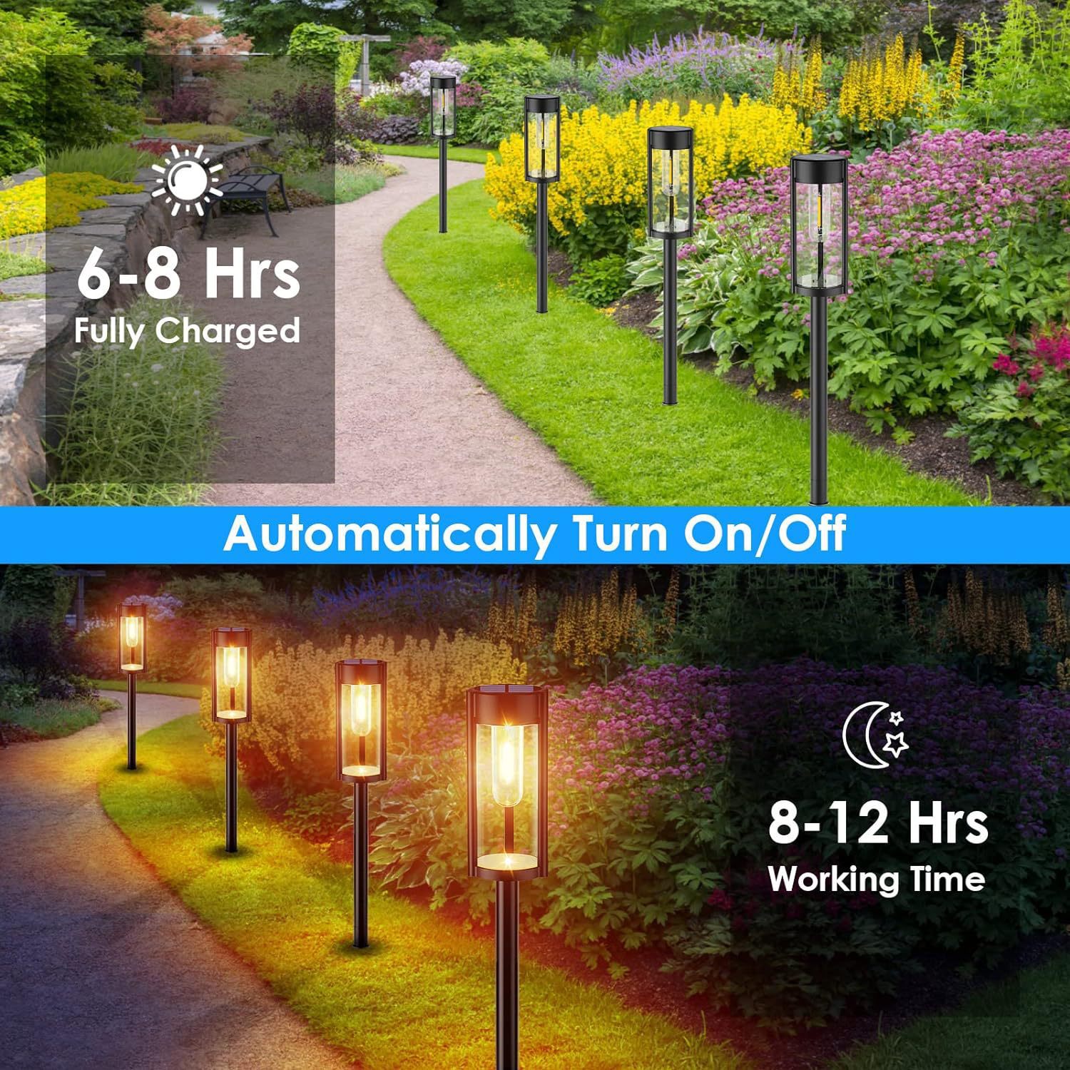 Solar lawn lights, current outdoor waterproof garden lights, led solar garden lights, grass garden landscape lights pic 48