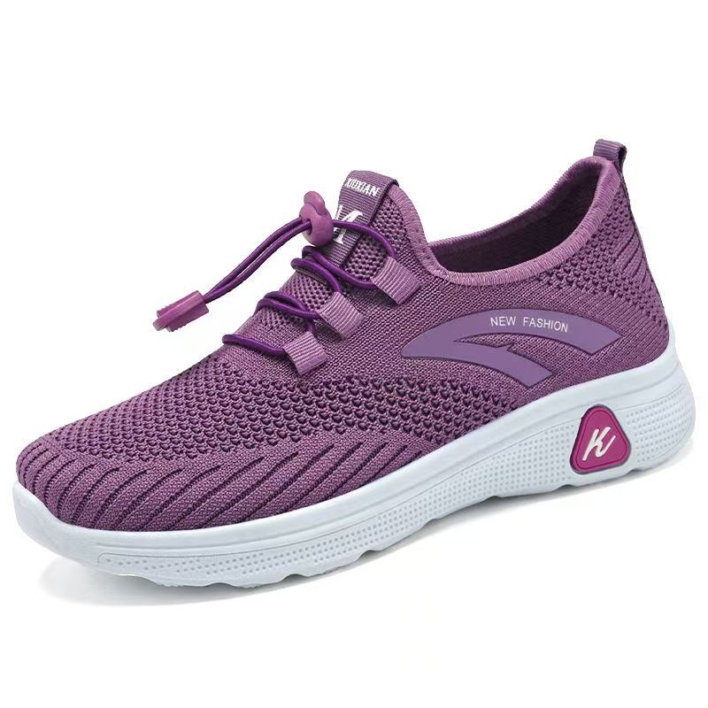 鞋子2024秋季新款女鞋休闲飞织妈妈鞋中老年软底运动鞋女士健步鞋详情10