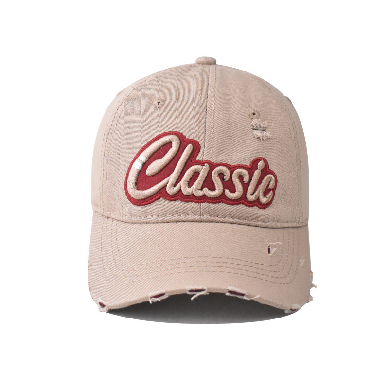 全棉CLASSIC大字母绣花棒球帽男女春夏秋简约百搭遮阳鸭舌帽详情9