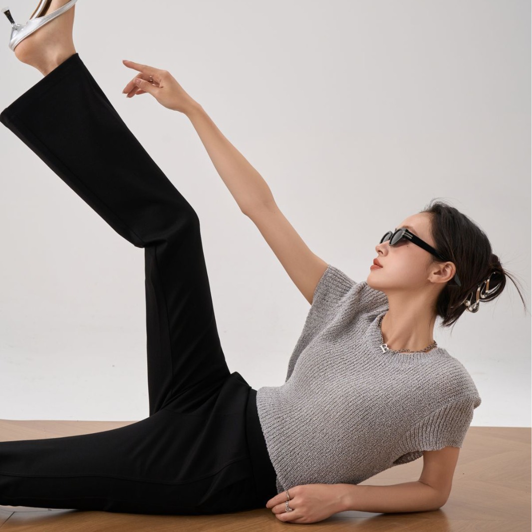 【天丝牛仔裤】2024春夏新款莱赛尔天丝棉牛仔直筒阔腿休闲女裤子详情3