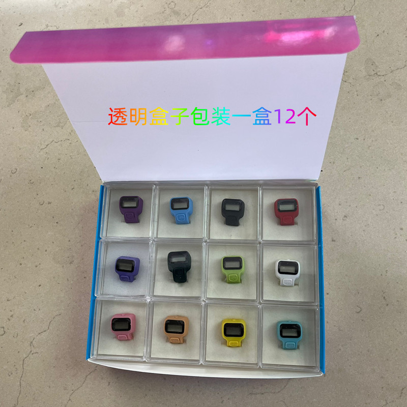 Ring counter, portable electronic counter, mini counter, pedestrian flow counter, transparent box packaging pic 13