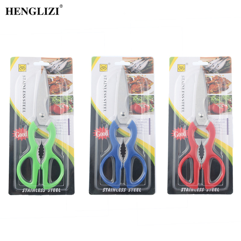 Cross-border housechef multifunción acero inoxidable PP manija forma irregular calabaza abrir tapa abrir tijeras de nuez pic 3