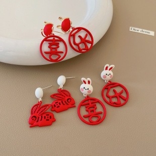 睡觉不用摘锆石耳圈女ins冷淡风高级感耳扣百搭小众设计耳环耳饰详情15