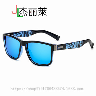 新款户外偏光太阳镜 外贸男士运动驾驶方框骑行墨镜 热卖眼镜D731详情45