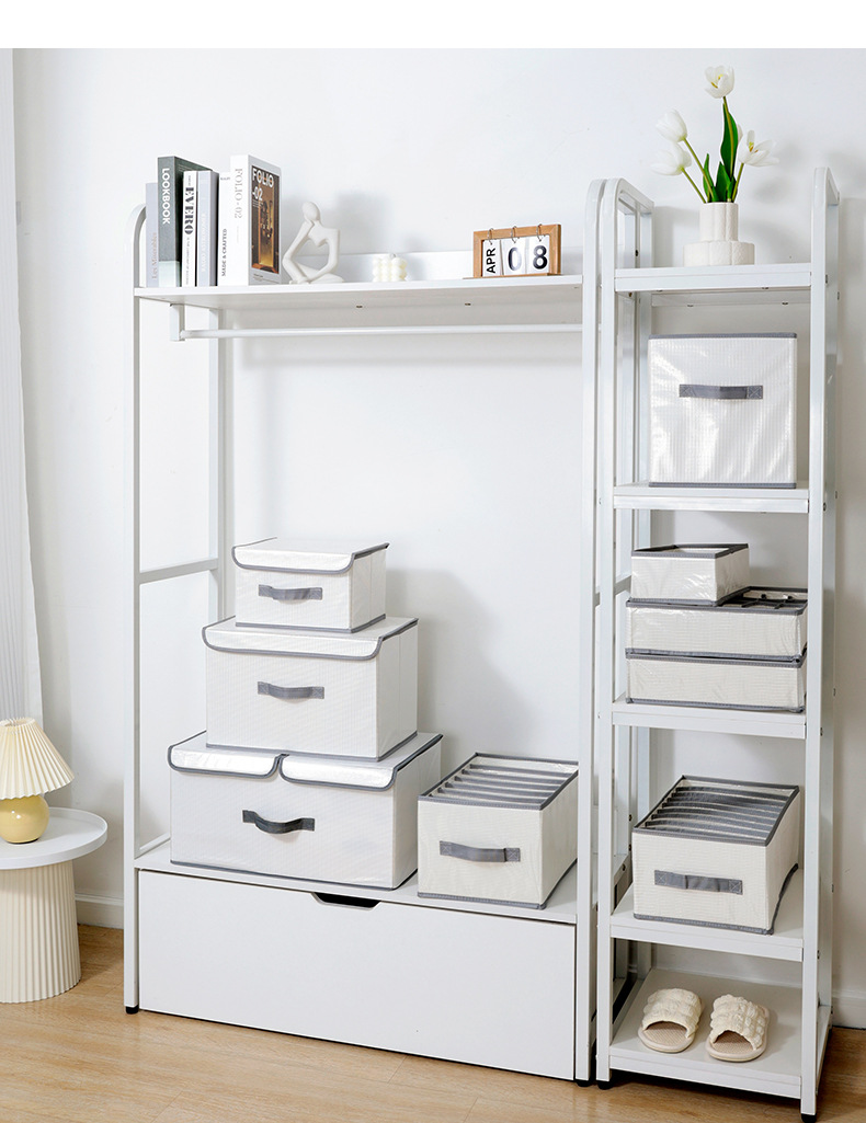 带盖折叠衣服收纳盒衣柜内衣物被子储物收纳箱儿童玩具整理箱详情14