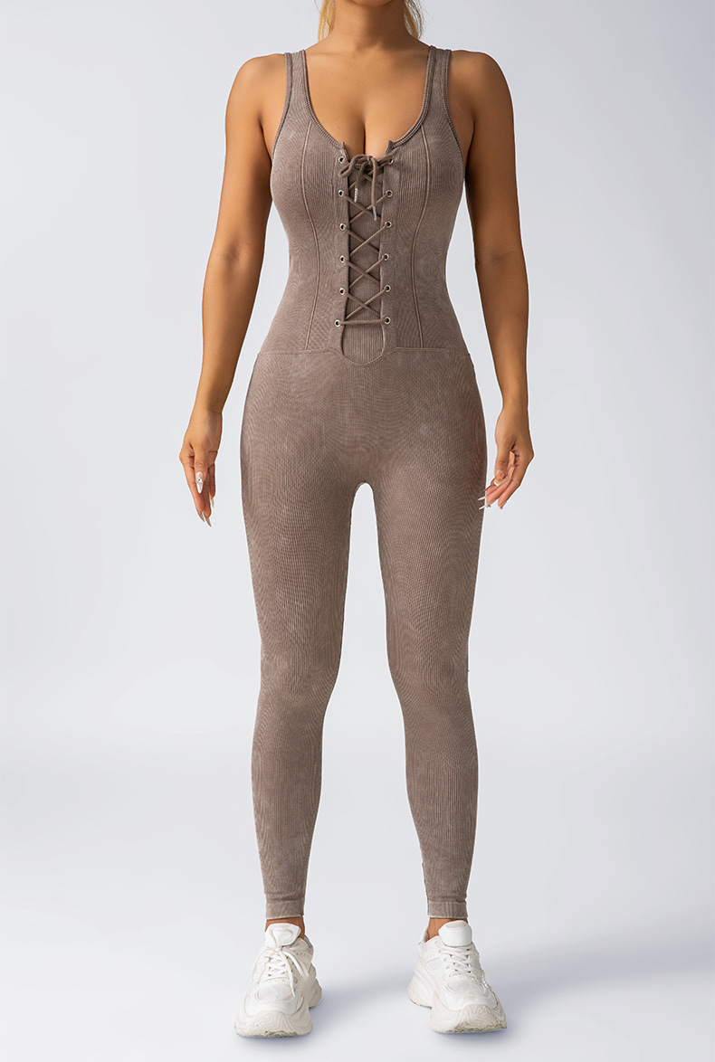 欧美跨境连体瑜伽服吊带美背一体式提臀女螺纹健身运动长裤文胸女详情25