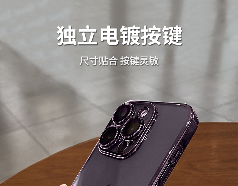 With lens film, suitable for iPhone16ProMAX phone case, electroplated soft shell, Apple 16E transparent full package, shockproof pic 43