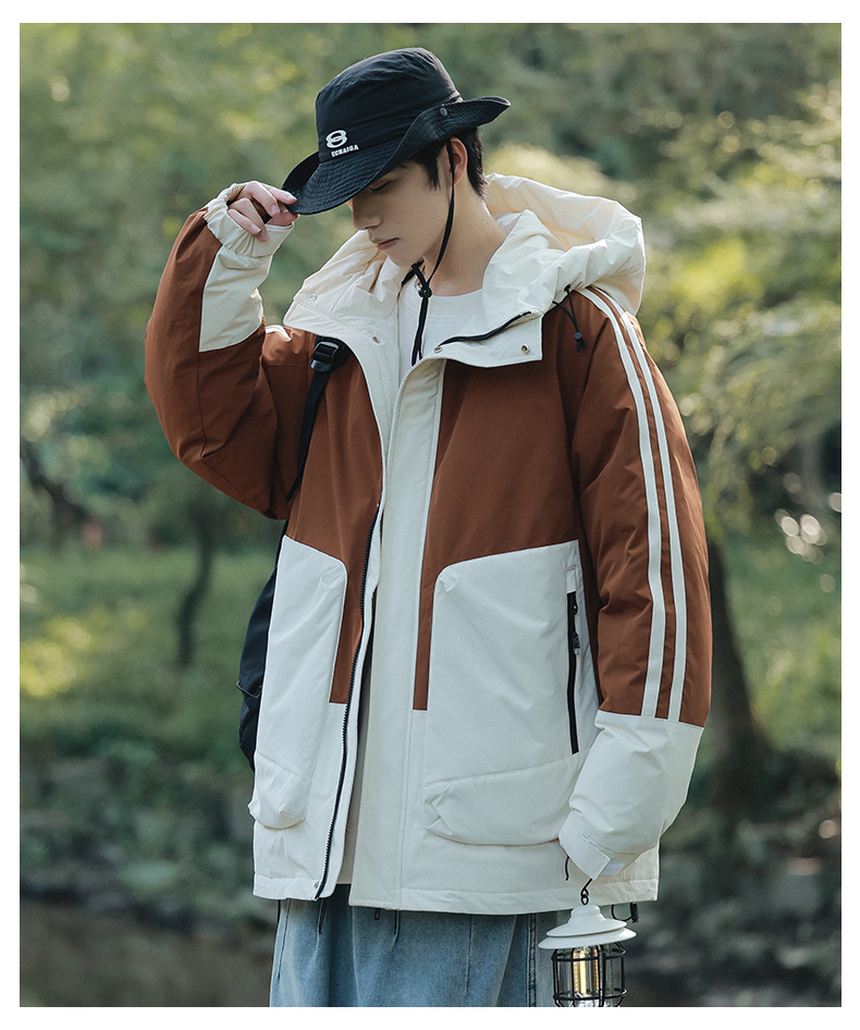 羽绒服男女同款短款冬季潮连帽外套装冬季新款加厚保暖高级感上衣详情23