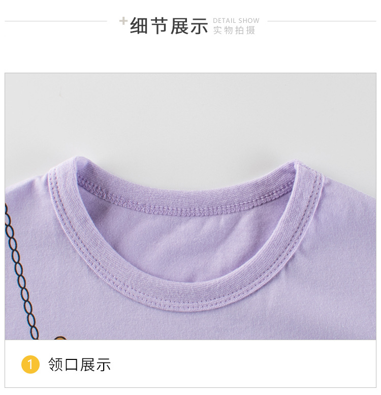 27home童装短袖T恤衫 2024夏季新款韩版女宝宝衣服半袖一件代发详情6