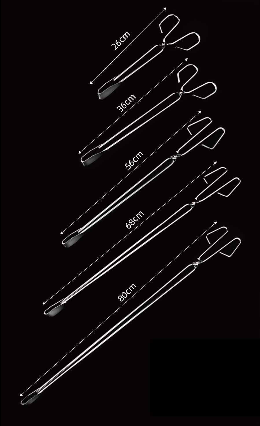 Extended stainless steel garbage tongs, fire tongs, pickers, object removers, sanitation garbage tongs, food tongs, carbon tongs pic 5