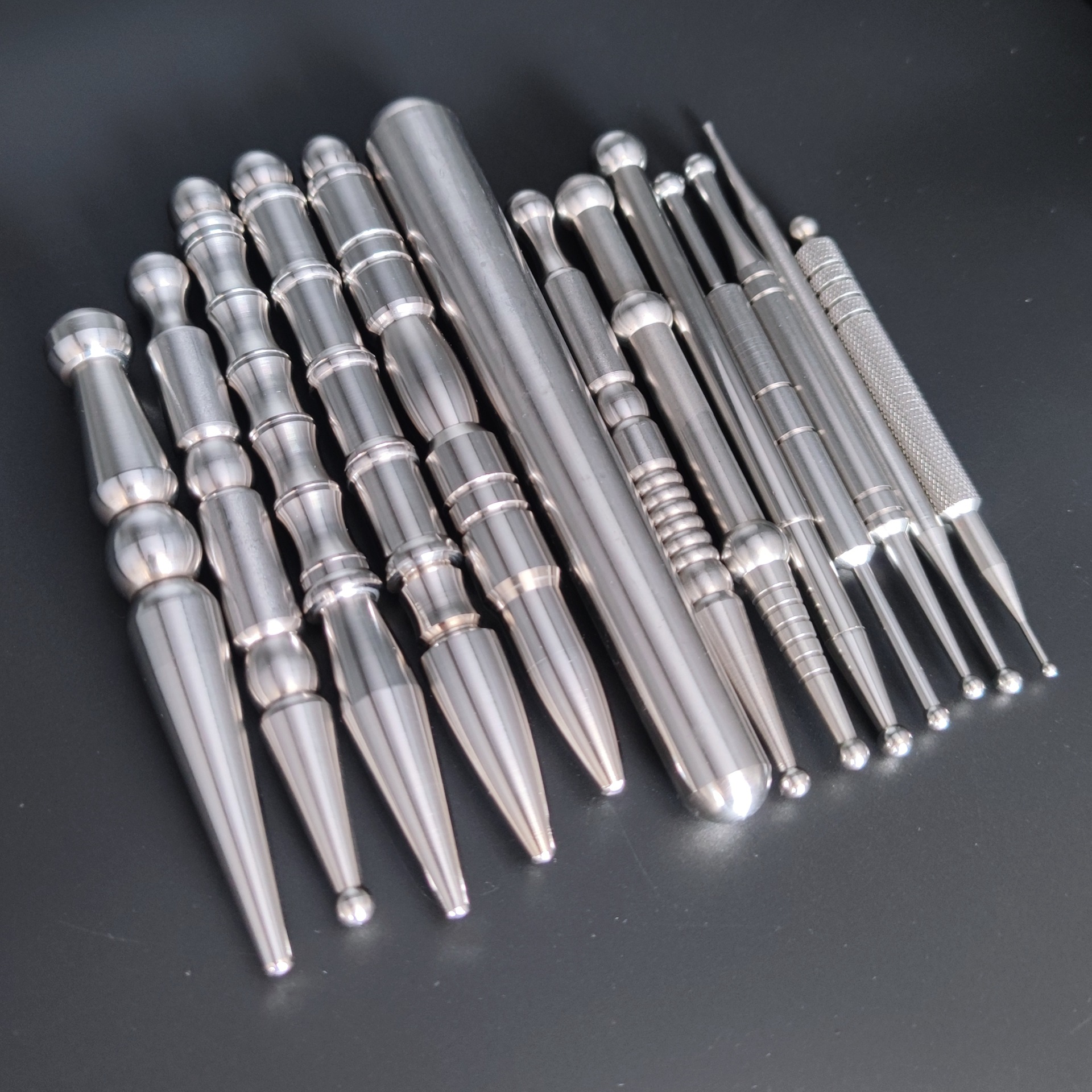 不锈钢面部按摩笔 全身穴位疏通拨筋棒 点穴经络棒 不锈钢按摩   棒详情2