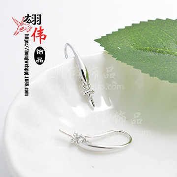 Wholesale of popular 18K gold copper-plated simple smooth ear hook DIY earrings in Europe and America 07 pic 3