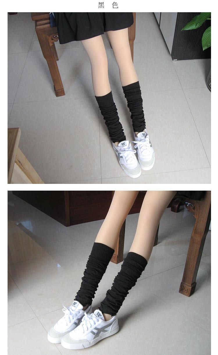 Spring and summer ultra-thin transparent sun protection thigh-high socks, knee-length knitted yoga, dance, cycling socks, air-conditioned room warmth and leg protection pic 12