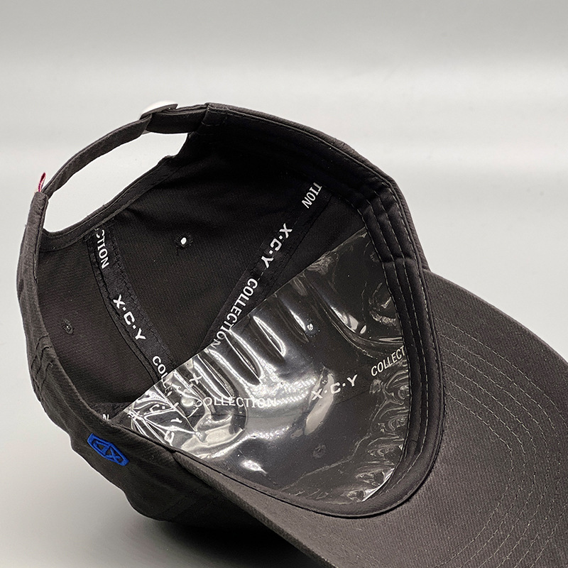 Hacer letras bordado gorra de béisbol mujeres cuatro estaciones versátil casual dutch tong cap protector solar visera pareja correr al aire libre pic 10