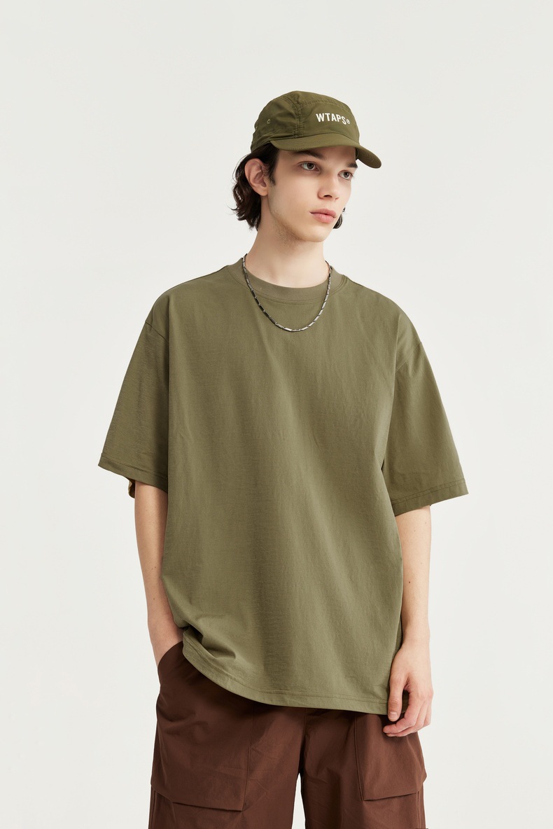 INF男装|150g立体剪裁T恤2024春夏新品宽松潮牌圆领短袖上衣详情20