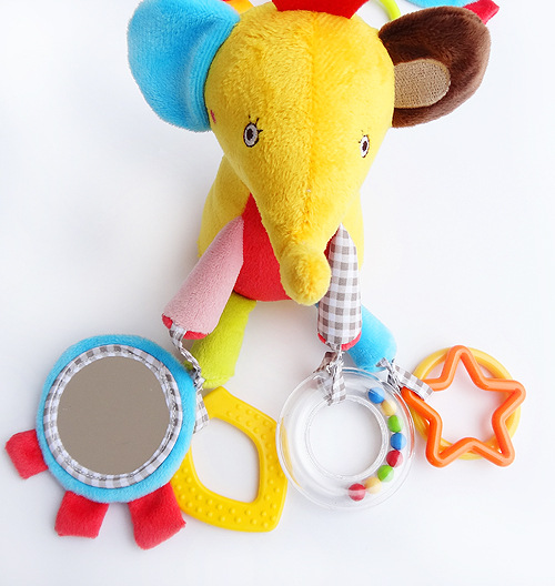 JJOVCE Baby Intelligence Soothing Doll, multi-functional animal bed bell, bed hanger, stroller hanger, baby cloth toy doll pic 43