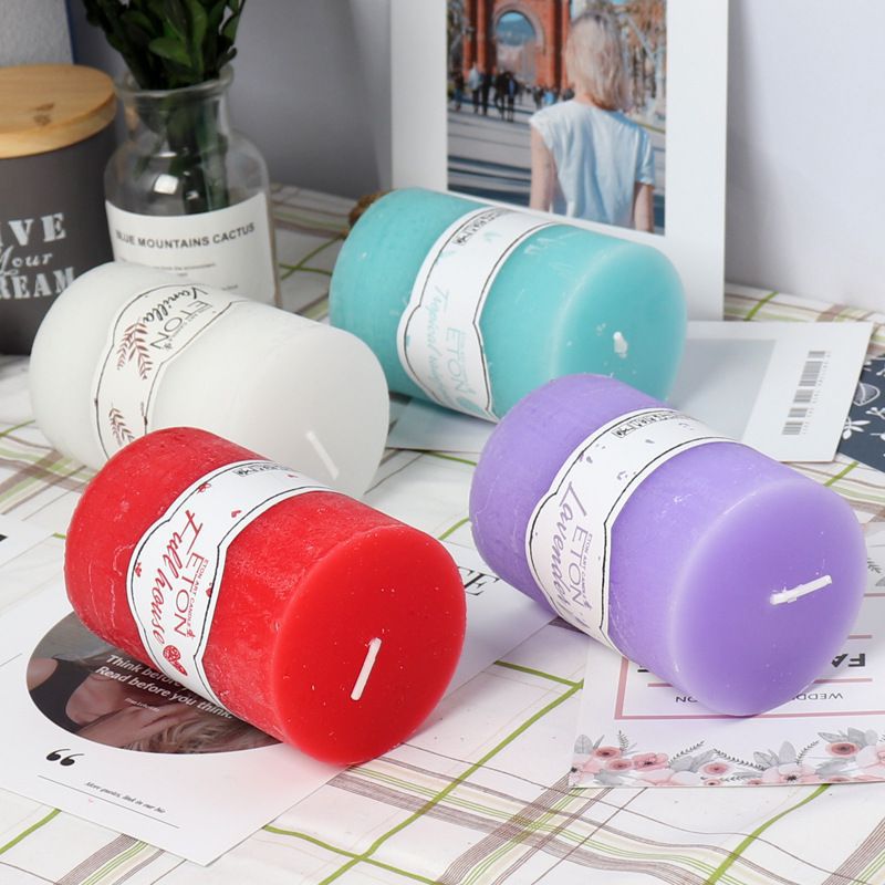 European classic aromatherapy column wax, birthday candlelight dinner, candlestick, Western restaurant, hotel decoration, church smokeless column wax pic 3