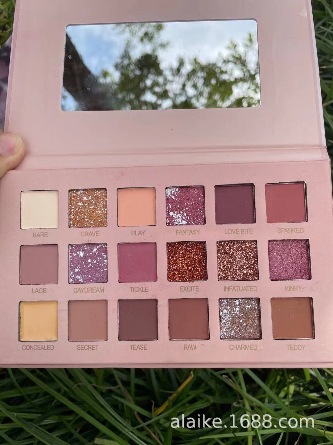 New foreign trade cross-border version without logo, 18-color desert rose eye plate, pearl pumpkin color, earth tone without smudging pic 5