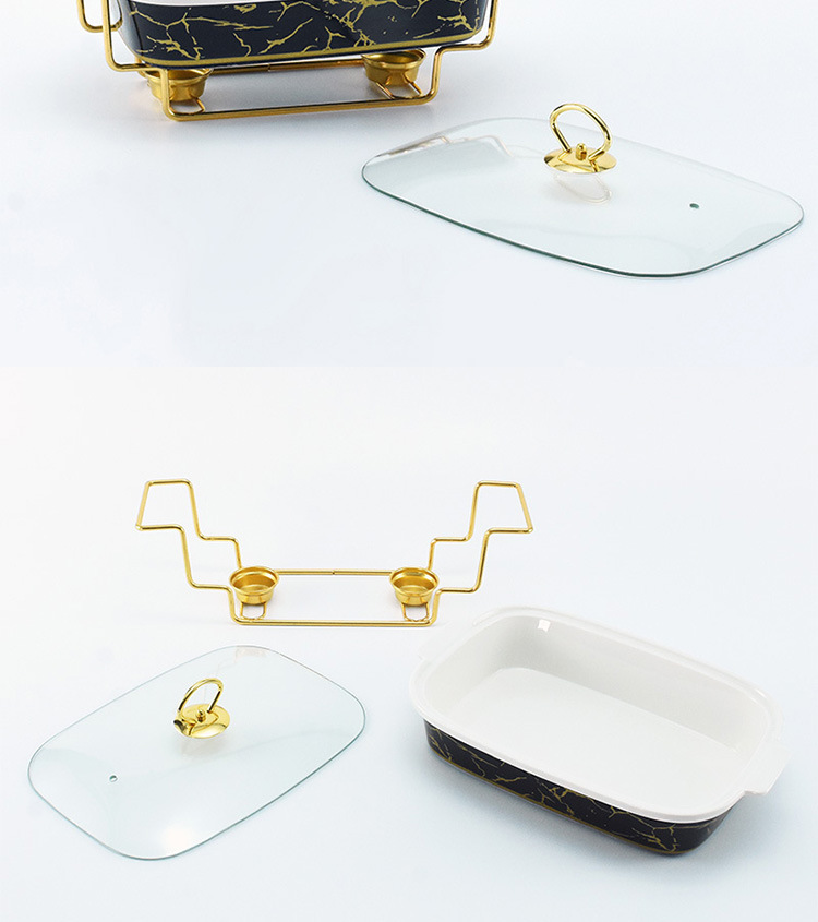 Cross-border supply square ceramic dining stove, suitable for hotel restaurants, novel self-service alcohol dining stove, self-service fast food stove, alcohol hot pot, alcohol stove, portable alcohol hot pot dining stove for restaurant buffets pic 3