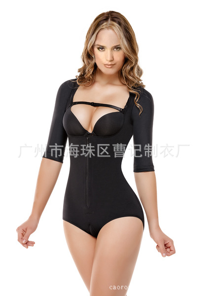 TOPMELON  爆款欧美连身收腰提臀紧身美体肥婆大码塑身衣D048详情43