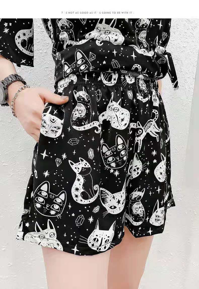 Belt-wearing Internet celebrity letter skirt and shorts set, chiffon plus-size dress, hot girl 2021 Summer Fashion set pic 4