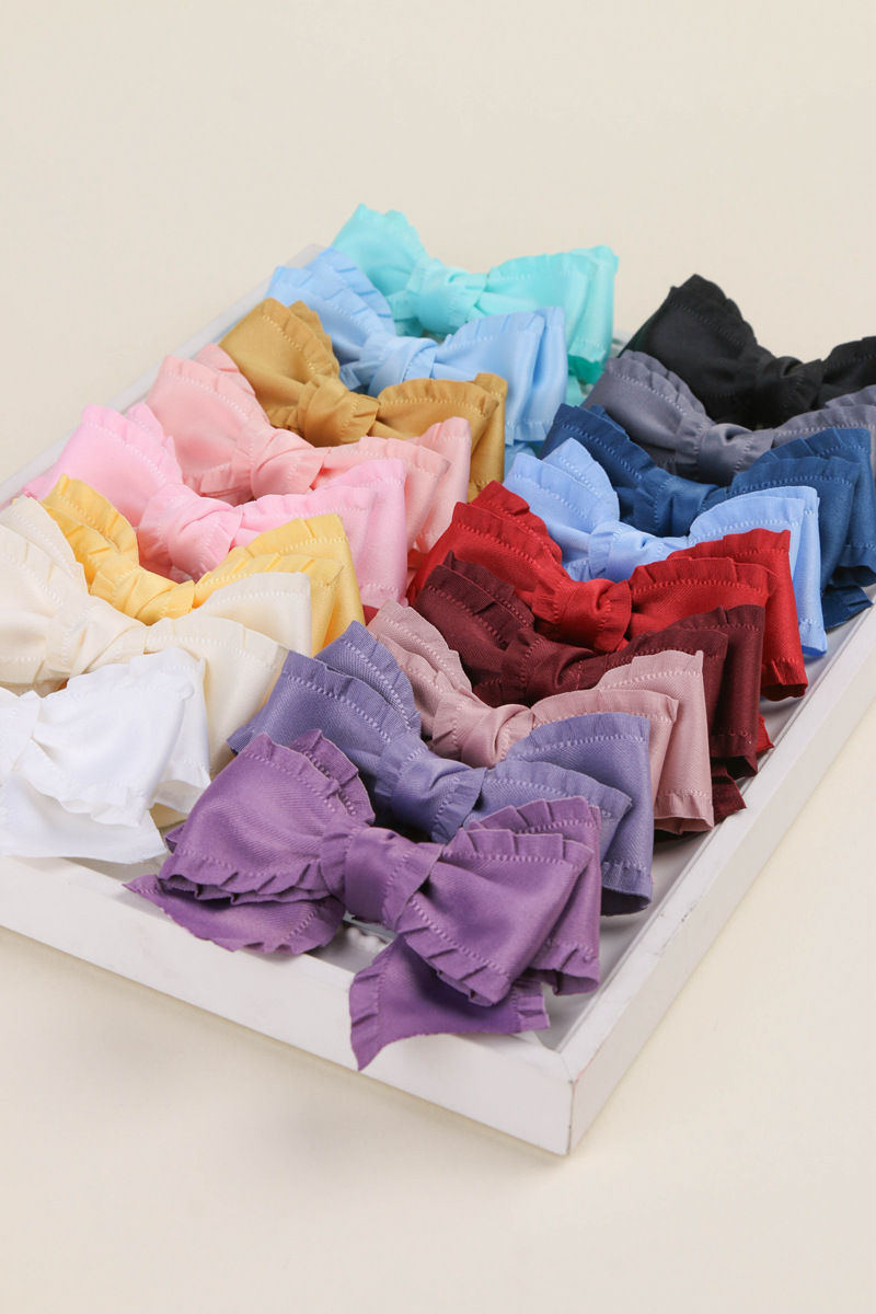 Classic thickened ruffled woven ribbon bow hair accessory clothing high-density wavy ribbon black fungus skirt hem satin ribbon pic 15