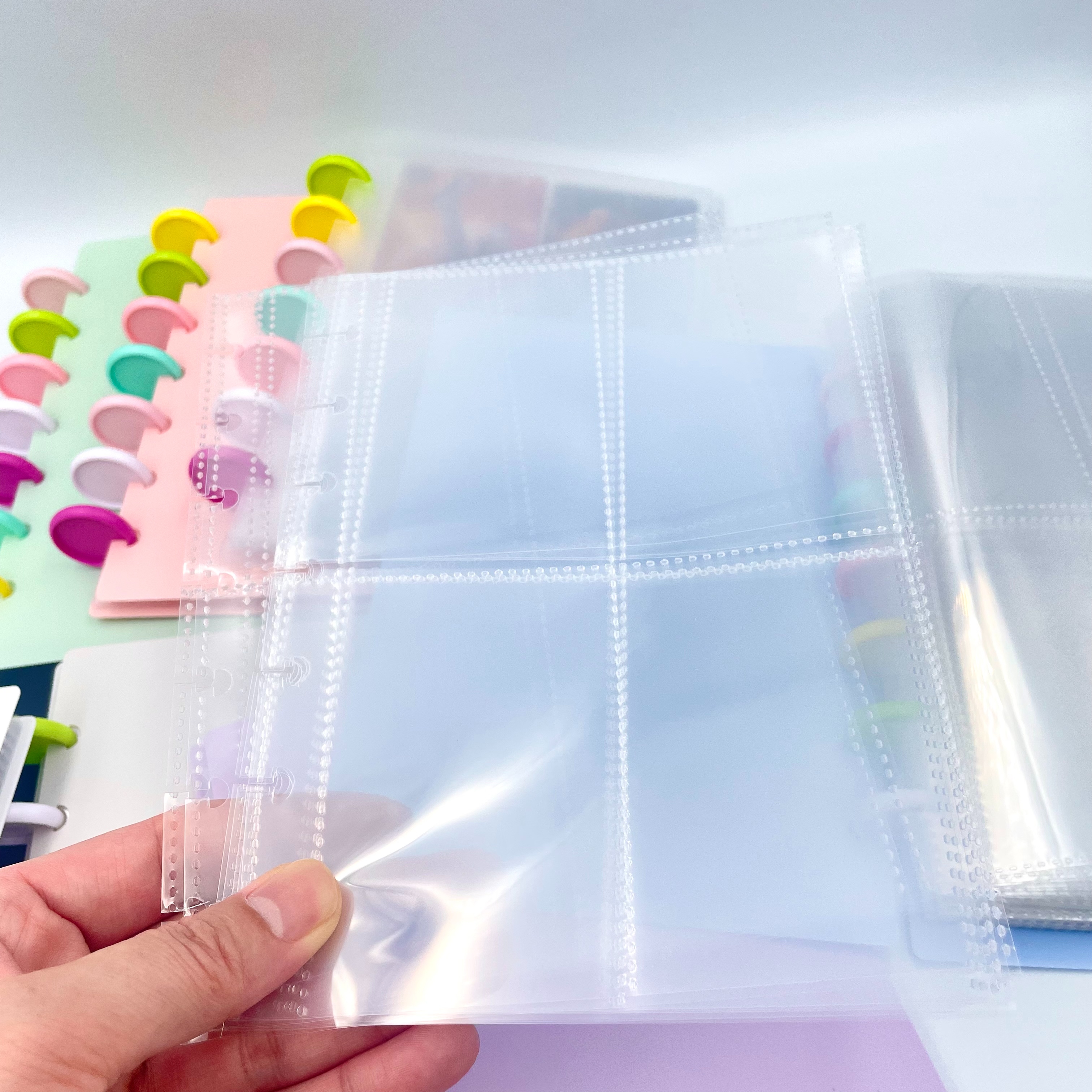 蘑菇扣四宫格卡册三寸拍立得专辑小卡收纳册活页明星卡册厂家直销详情7