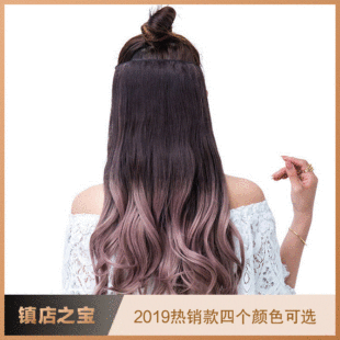 假发女接发长发卷发直发三片式大波浪快手抖音新款网红假发片详情11