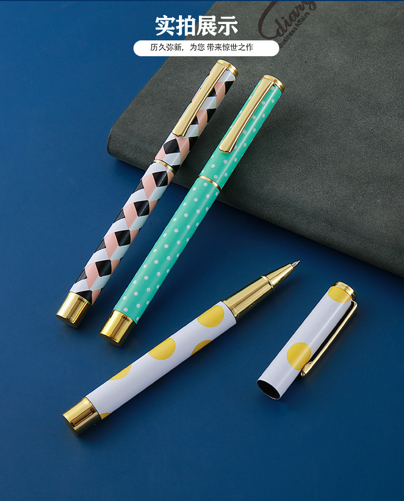 Metal signature pens, office gel pens, metal ballpoint pens, student stationery pens, advertising gift pens pic 11