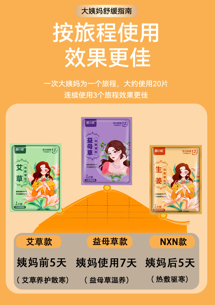 供应暖贴暖宝宝贴保艾草暖身贴 暖宝贴宫暖女热敷腰腹部热帖厂家详情6