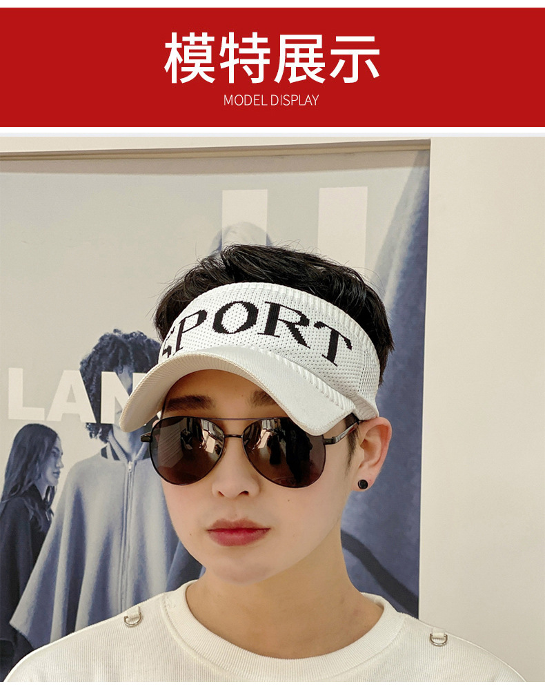 Summer open-top hat for women, casual Korean style breathable new sun hat, baseball cap, outdoor sun hat for women pic 8