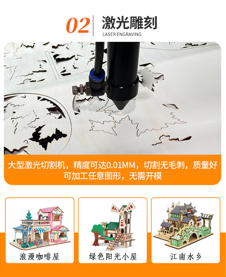 木片 杨木质几何木片摆饰 家居装饰DIY圆木片 激光切割加工五角星详情6