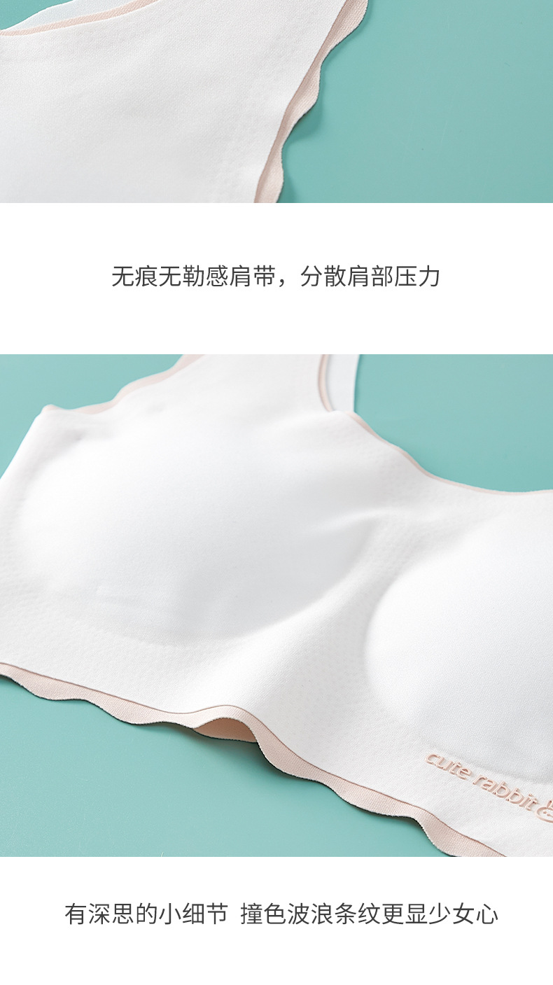 少女内衣女批发 发育期小学初高中生无痕文胸薄款背心工厂供应详情13