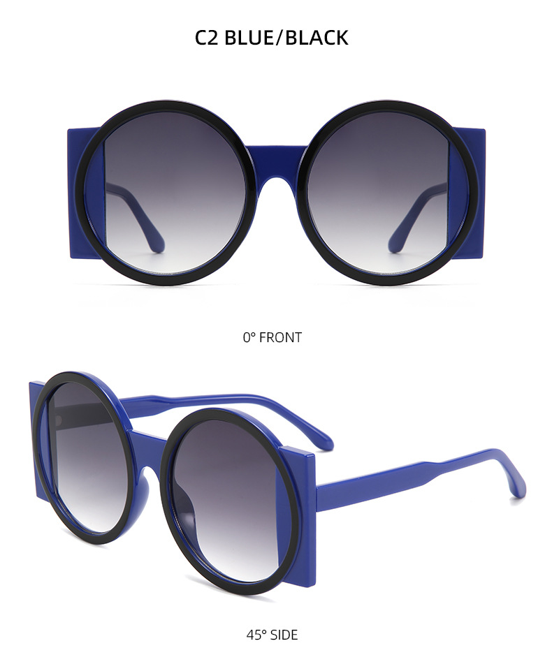 两个圈 个性时尚太阳眼镜欧美穿搭街拍节日派对墨镜T1068详情19