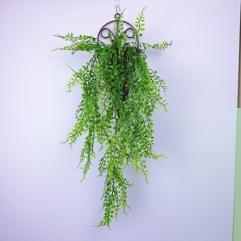 Artificial plants: Million heart vine, wall-hung green ivy, weeping willow, plant wall accessories, vines, artificial flowers, ceiling decoration, plastic leaves pic 8