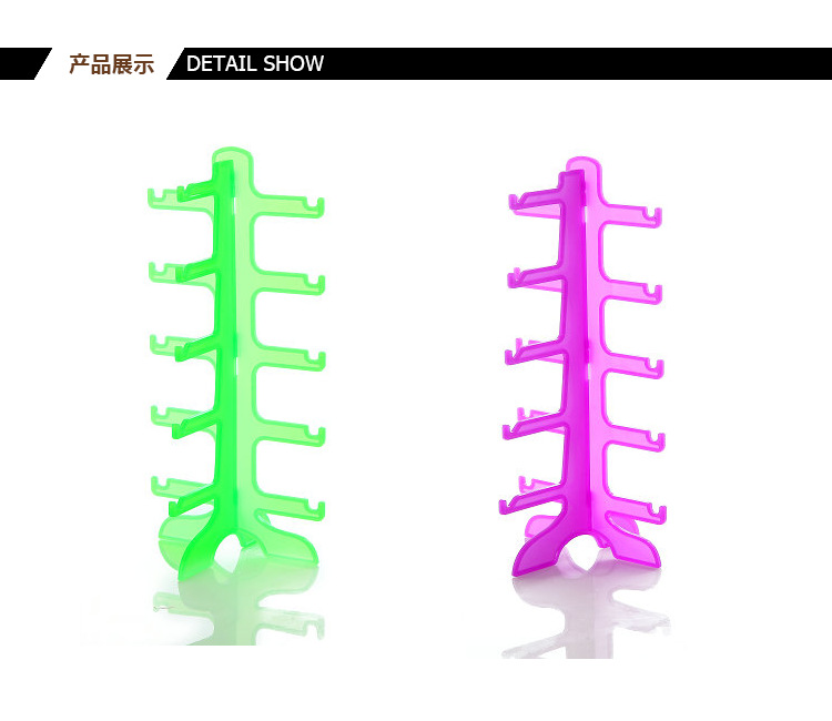 Five pairs of colored transparent plastic spectacle frames, sunglasses display stands, sunglasses display stands, glasses countertop counter display stands pic 5