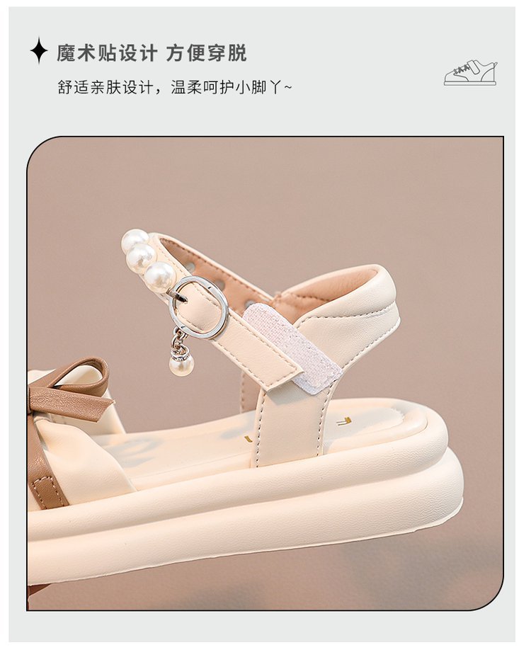 女童鞋子儿童公主凉鞋2024新款夏季夏款宝宝软底洋气沙滩大童凉鞋详情3