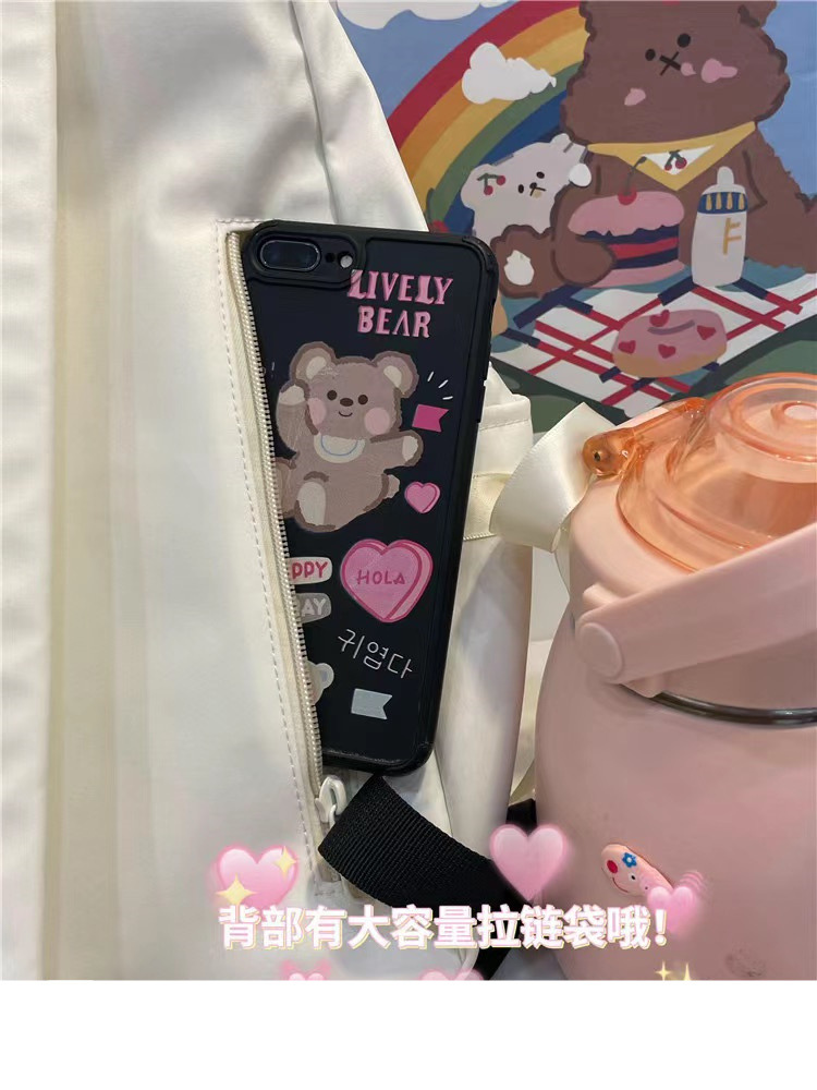 日系ins书包初中高中女生大学生高颜值双肩包蝴蝶结背包2023新款详情12