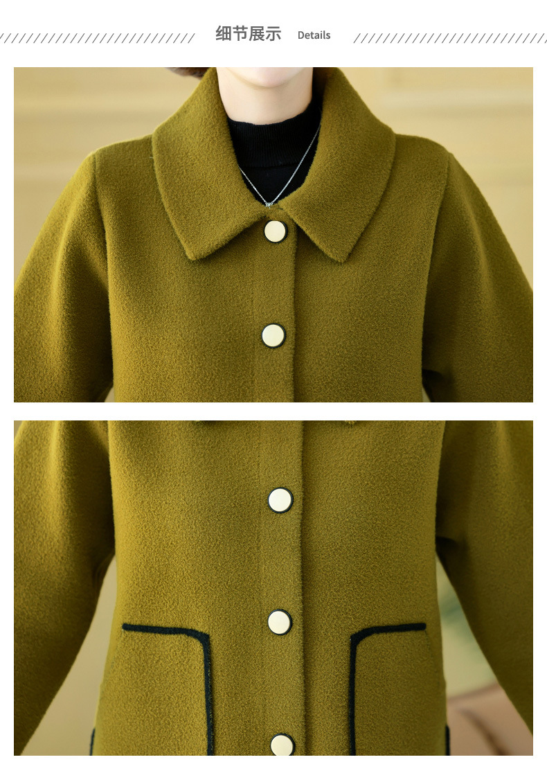 The 2023 new style of stylish knitted top for middle-aged mothers in autumn and thin base layer sweaters for middle-aged and elderly women in spring and autumn pic 55