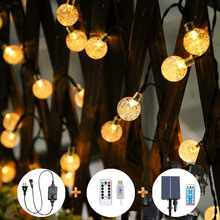 跨境优品太阳能气泡球灯串户外防水节日装饰彩灯庭院灯氛围灯详情3