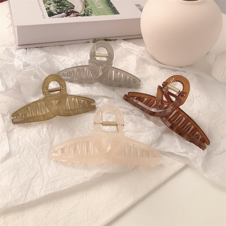 Acrylic hair clips for women, back of the head, updo hair clips, large summer style, shark clip headwear, simple hair clips pic 6