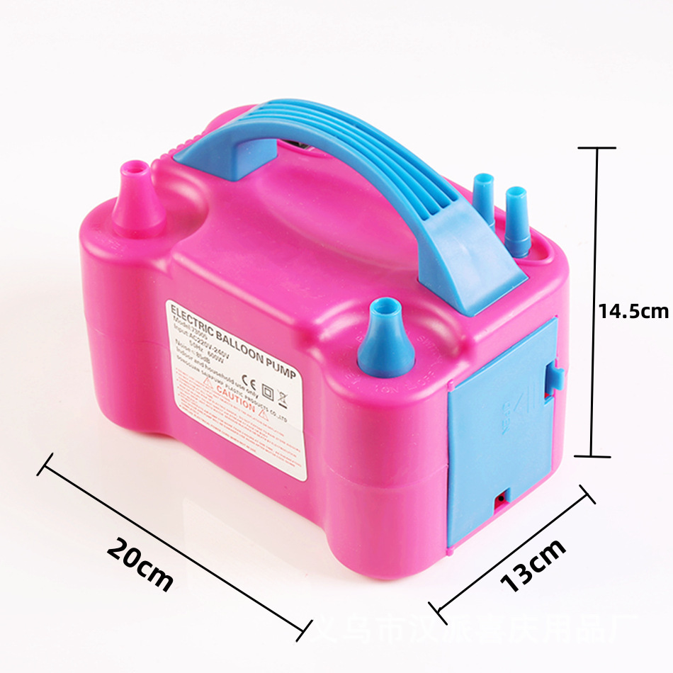 电动气筒气球打气筒电动充气泵打气球打气筒双孔电动气球机73005详情1