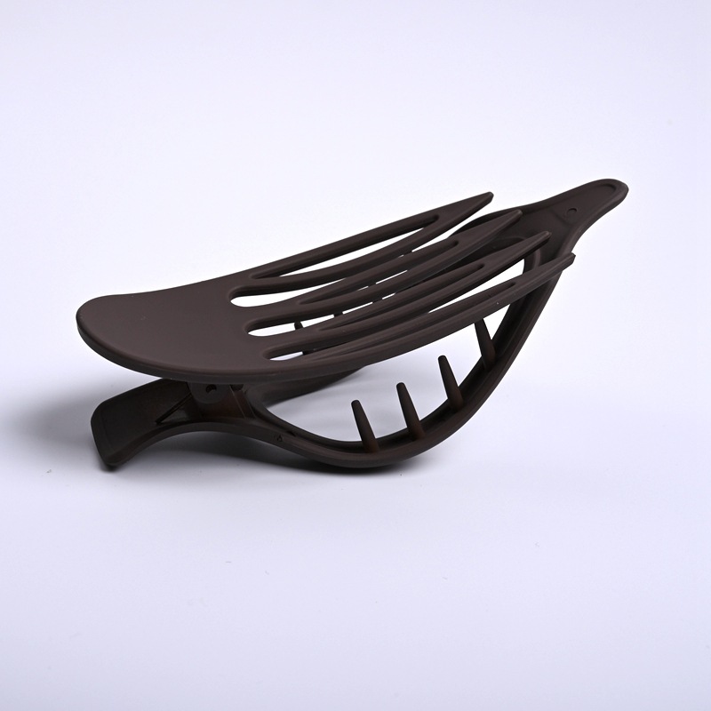 Large oval duckbill hairpin, matte scratch-off hairpin, high-end hairpin, shark clip at the back of the head, straight hairpin accessory pic 15