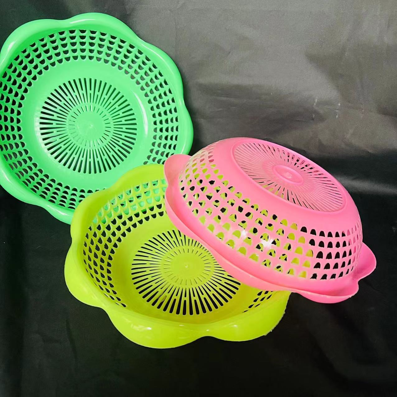 Lace baskets, plastic baskets, baskets, storage baskets, fruit baskets, multi-purpose storage baskets, vegetable washing and draining baskets, rice washing baskets pic 5