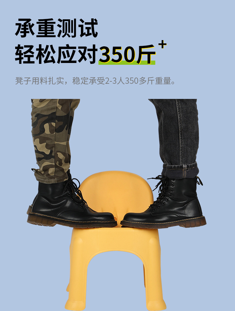 8592儿童椅小矮凳矮板儿童小孩靠背加厚凳子家用客厅聚会防滑椅子批发详情4