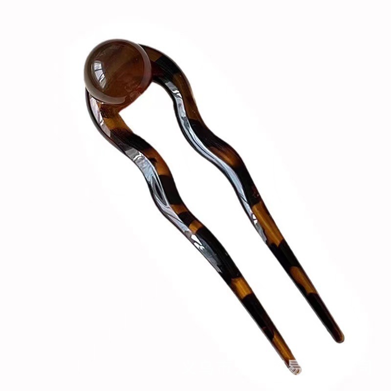 Retro and simple U-shaped hairpin, gentle and elegant feminine bun hairpin, 2025 new high-end hair clip headwear pic 19